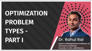 Optimization Problem Types part 1