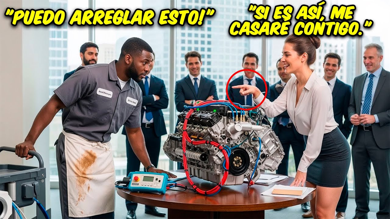 CEO Mujer Se Burló de un Mecánico Negro: ‘Repara Este Motor y Me Casaré Contigo’ — Y Él Lo Hizo