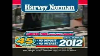 Harvey Norman - 45 months interest free ad - (2008 Australia)