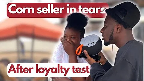 CORN SELLER IN TEARS 😭 after loyalty test
