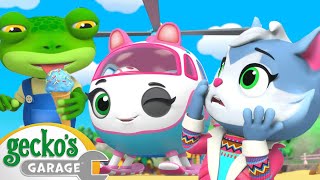 Ice Cream Helicopter To The Rescue | Gecko's Garage 3D | Robot Cartoons for Kids | Moonbug Kids