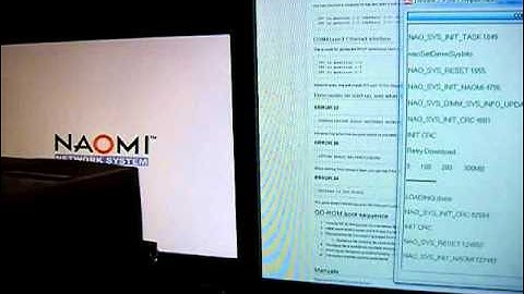 Using rs232 port on Naomi DIMM to check status
