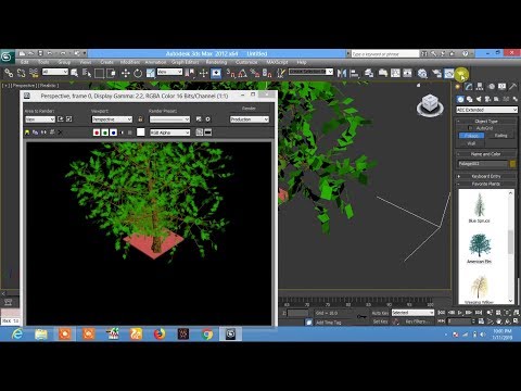 Creating Trees and Plants in autodesk 3ds max