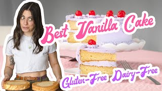 best ever vanilla cake recipe gluten-free and dairy-free light, fluffy birthday cake