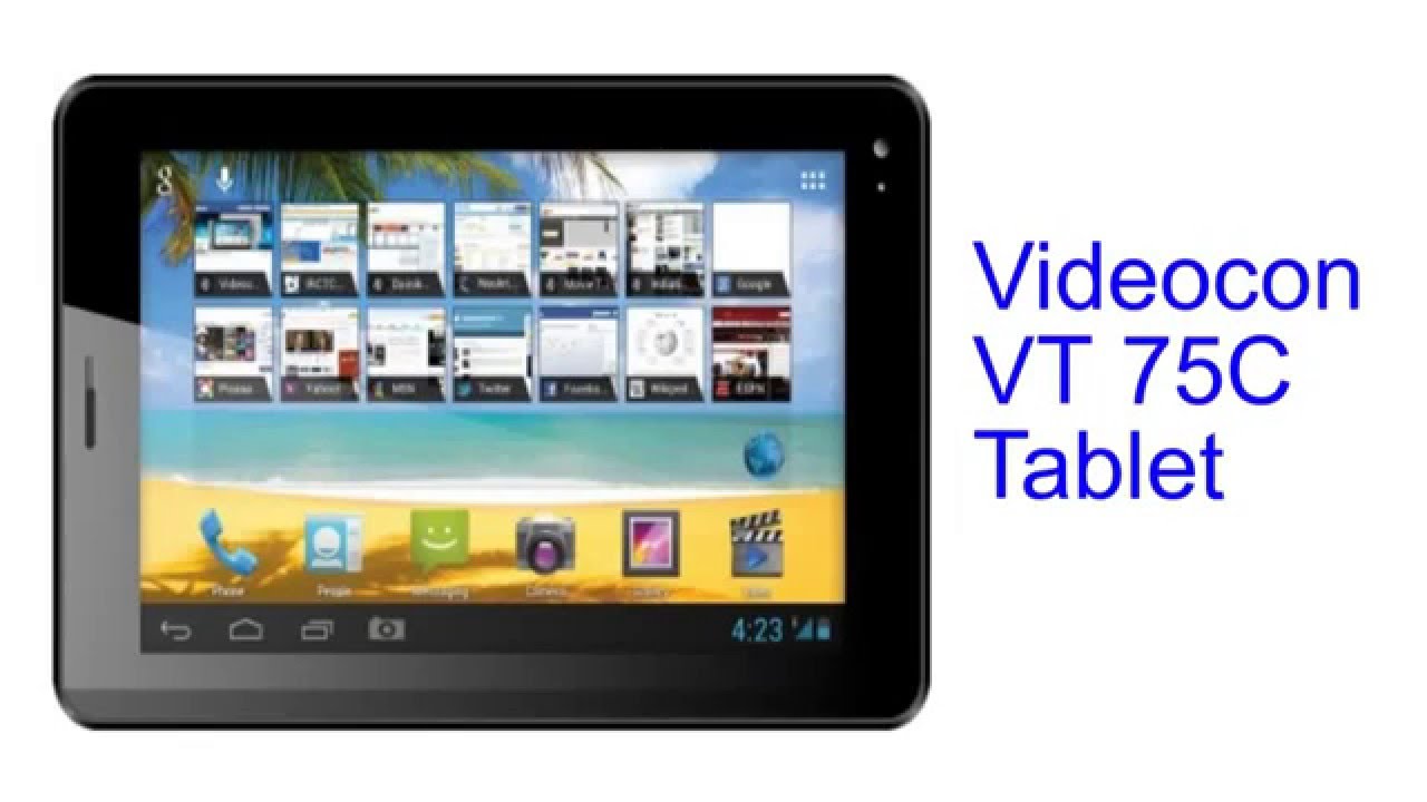 Videocon VT 75C Tablet Specification [INDIA] YouTube
