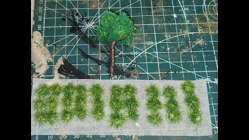 Make your own grass tufts for dioramas!