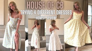 HOUSE OF CB SPRING DRESSES &#39;24 TRY ON HAUL *honest* // saira, tellulah, lolita and carmen dress