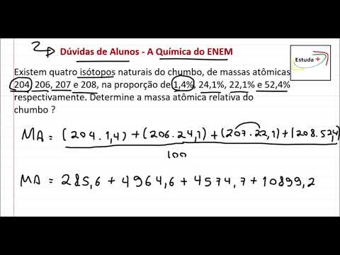 Aprenda a calcular a massa atômica relativa
