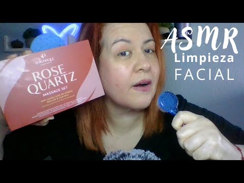 ✨ASMR. Limpieza facial. Masaje. Sonidos de Agua. Te canto.
