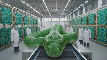 Inside the Green Snake Leather Factory: From Green Snake Skin to Luxury Jacket (Full Process)