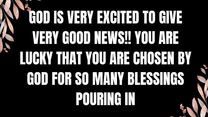 GOD IS VERY EXCITED TO GIVE VERY GOOD NEWS!! YOU ARE LUCKY THAT YOU ARE  #godmessage #jesusmessage