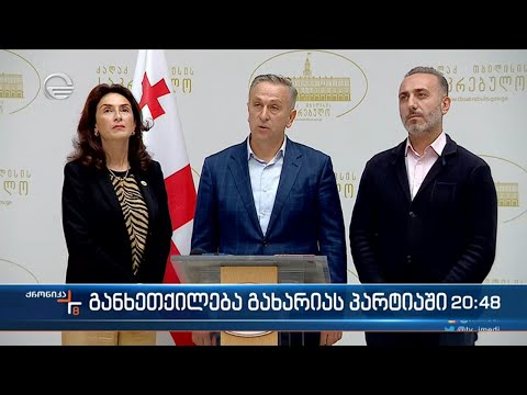 განხეთქილება გახარიას პარტიაში