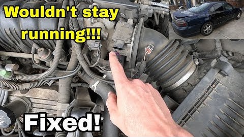 MAF Sensor Failure! $800 Pontiac Grand Prix GT Almost left Me Stranded! Clean or Replace to Fix MPG