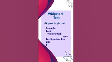 Top 5 Flutter Widgets You MUST Know!
