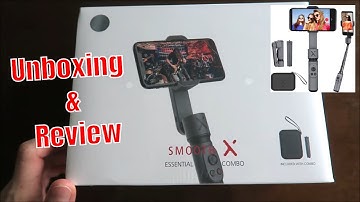 Zhiyun Smooth X Selfie Stick Tripod Gimbal Foldable Stabilizer For Smartphone Unboxing & Review