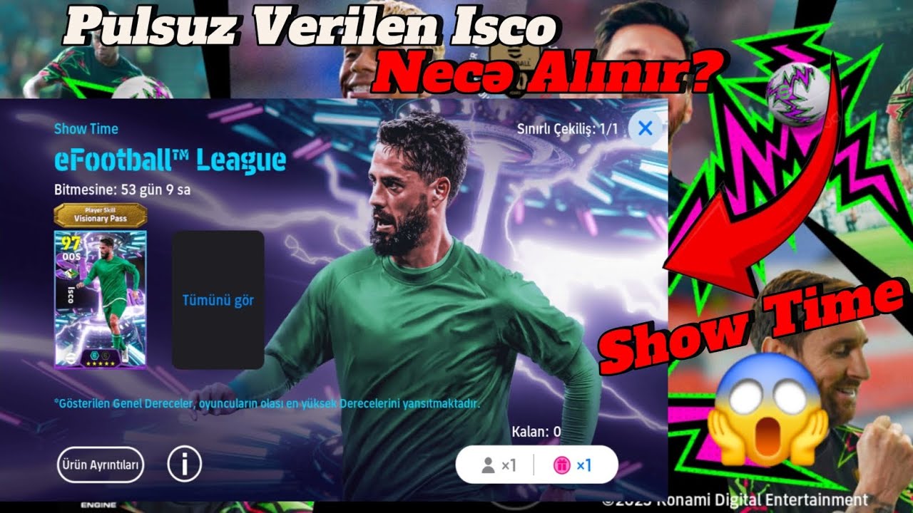 Pulsuz Verilen Isco Nece Alınır? eFootball 2026 Show Time Isco😱 - YouTube