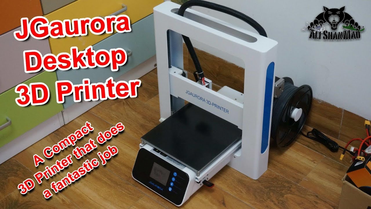 Jgaurora A3S Compact Assembled Desktop 3D Printer - YouTube