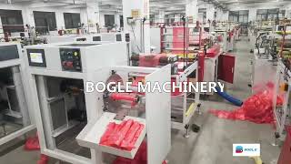 Biodegradable Coreless T-shirt Bag on Roll Making Machine with Automatic Roll Changer