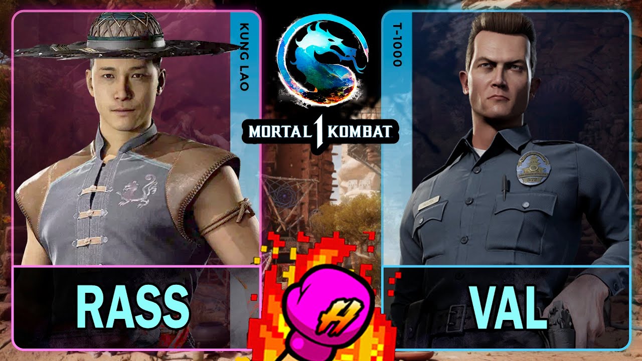 MK1 Rass (KUNG LAO) VS Val (T-1000)🥊Mortal Kombat 1🥊4K 60ᶠᵖˢ