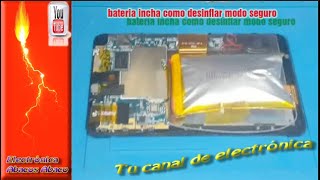 bateria inchada como desinflar modo seguro