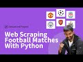 Web scraping football matches from the epl with python part 1 of 2