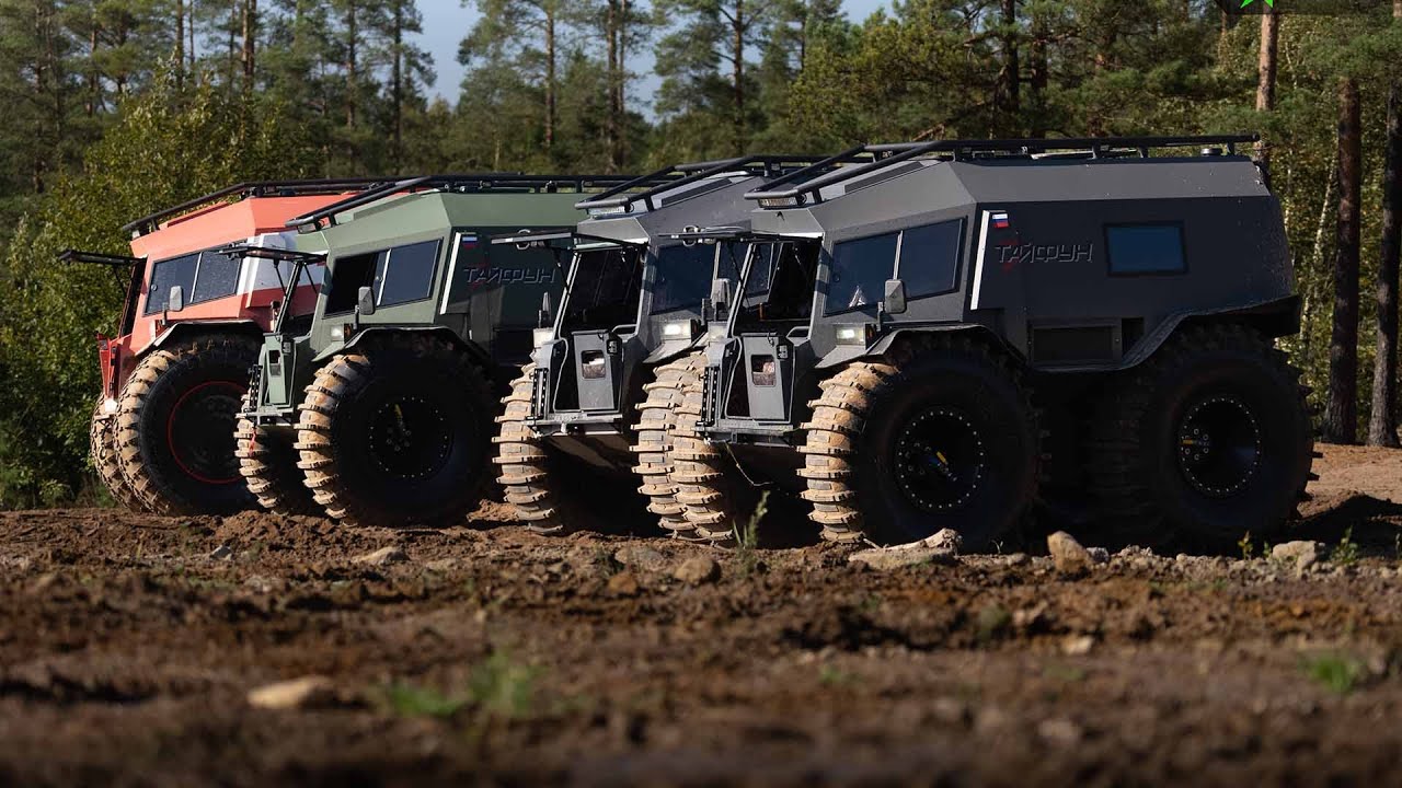 Вездеход Тайфун - Сразу 4 Болотохода на Оффроад Испытаниях. Премиальный ...