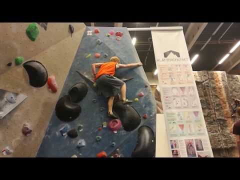 Climbing a 6a boulder problem