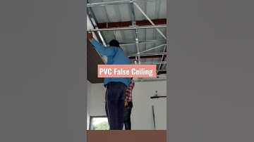 PVC False Ceiling Under Teen Shed | PVC Panels #shorts #pvc