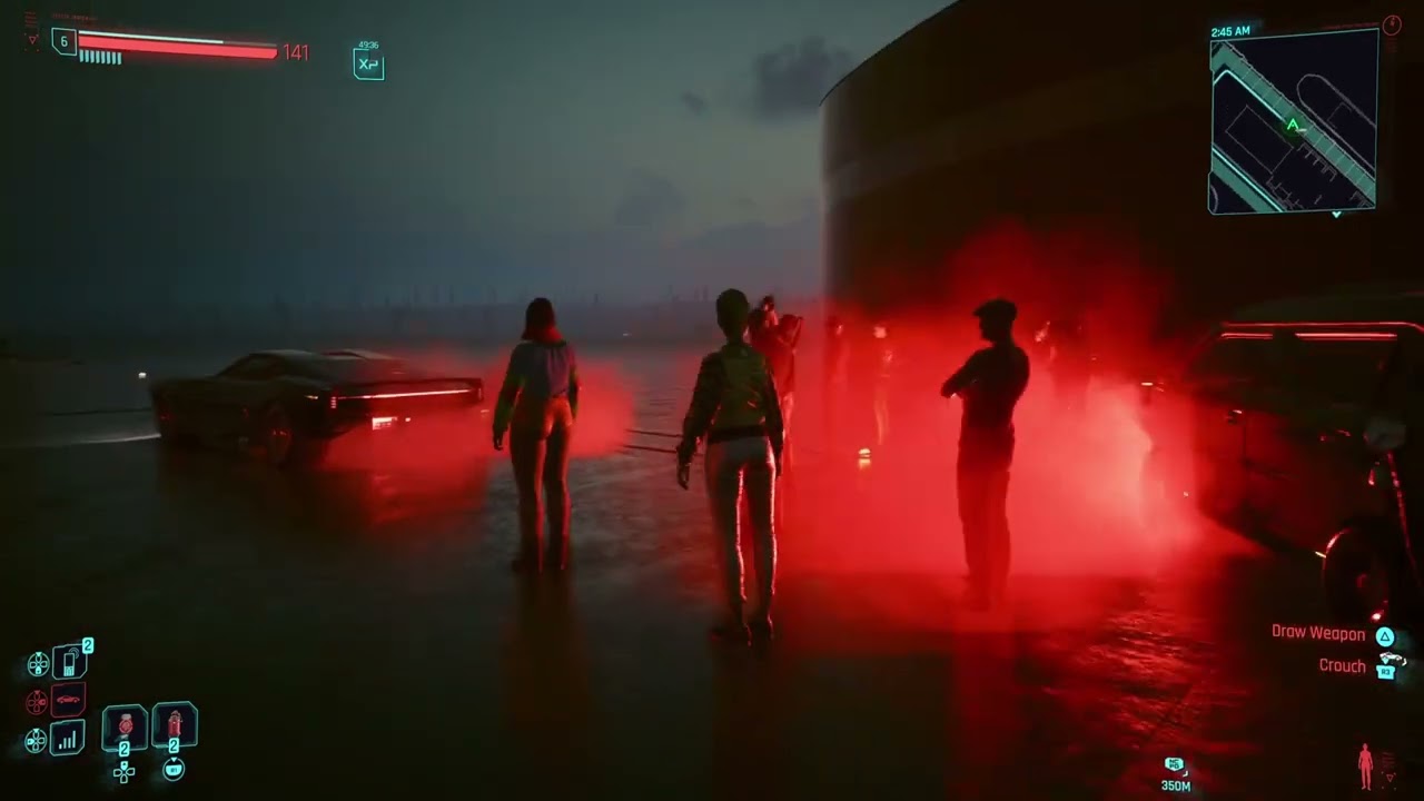 Drag Race Random Encounter They Drive Into The Ocean Cyberpunk 2077
