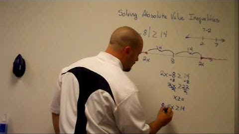Solving Absolute Value Inequalities