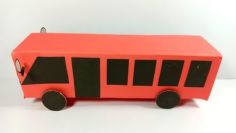 PAPER BUS / How to make a bus by paper/DIY Paper Car / Paper toy