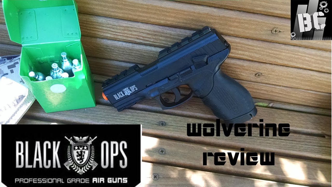 Black Ops Wolverine Airsoft pistol Review YouTube