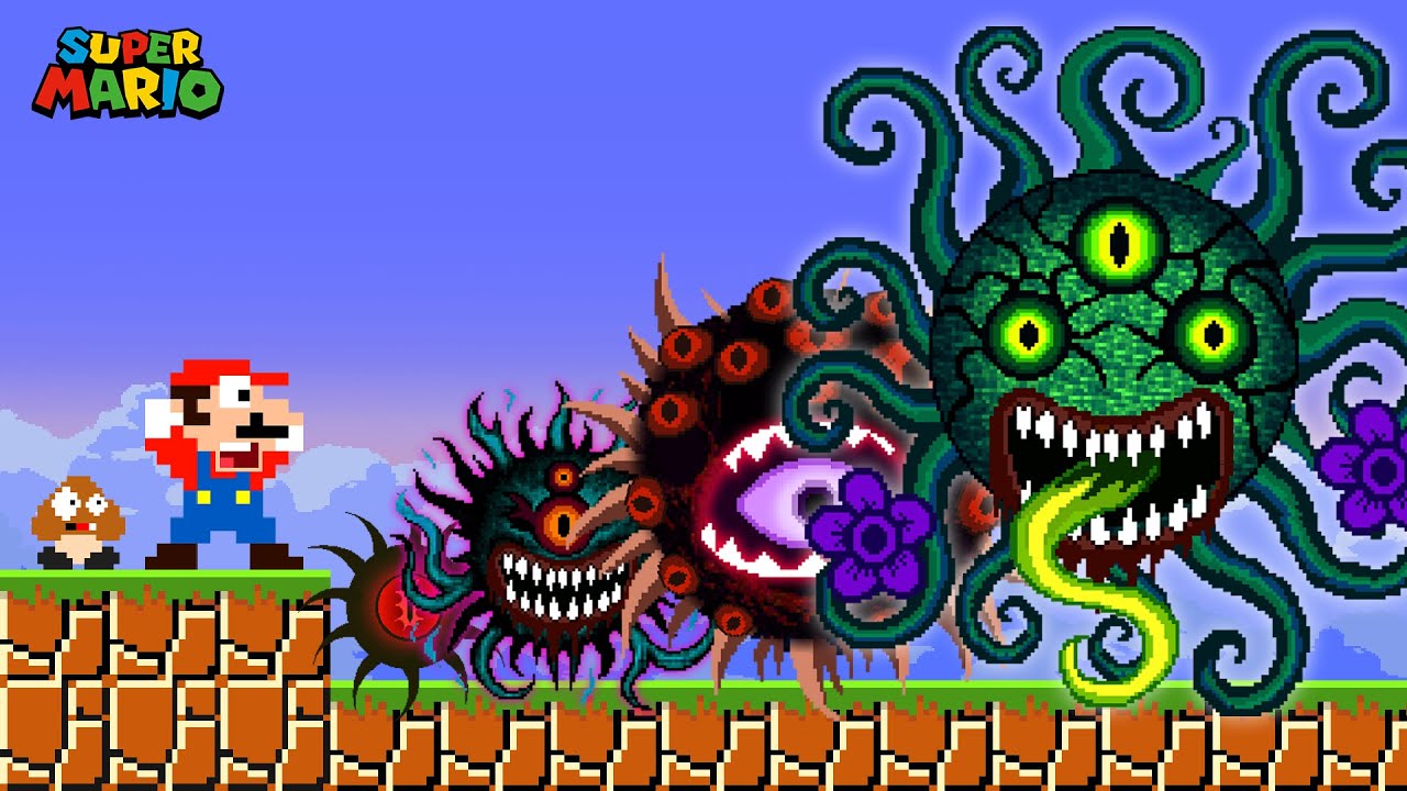 Mario vs Suika | Can Mario ESCAPE the Evolution of Mr. Sun Sprunki OC in the New Phase?