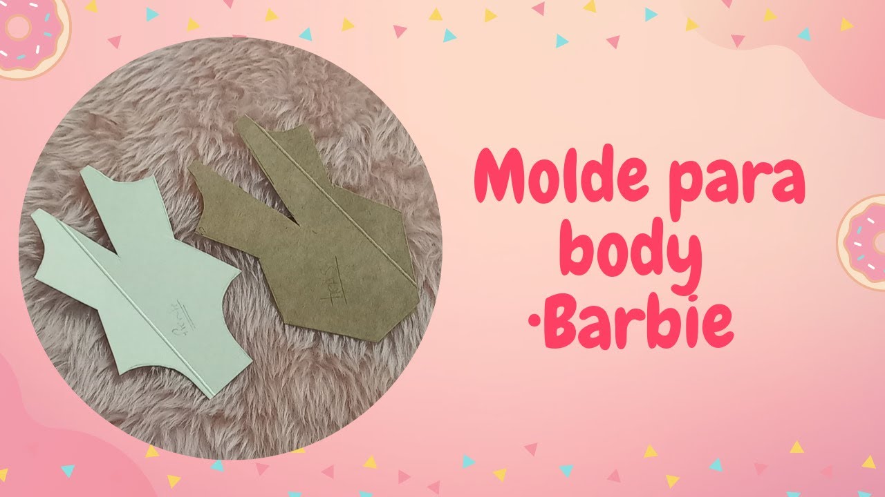 Como fazer molde de body para a Barbie #barbie #barbiegirl #façavocêmesmo #miniaturas #roupinhas