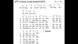 TUHAN, KAMI BERSYUKUR - Puji Syukur No. 679