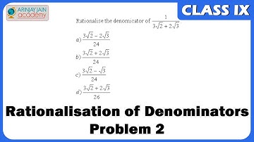 Rationalise the denominator - Problem 2 - Maths