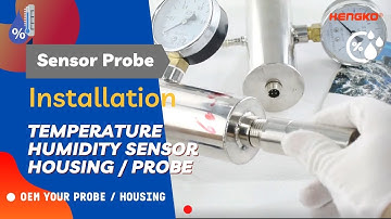 Temperature and Humidity Sensor Probe Installation for Pump  - HENGKO