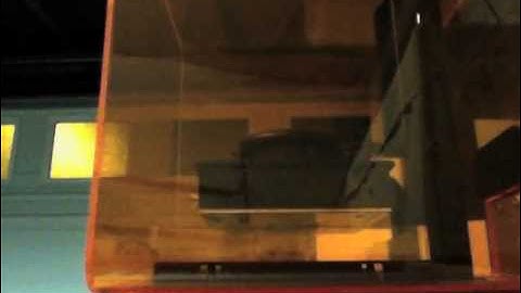 Formlabs Form1 3D Print Timelapse, Stereolithograpy