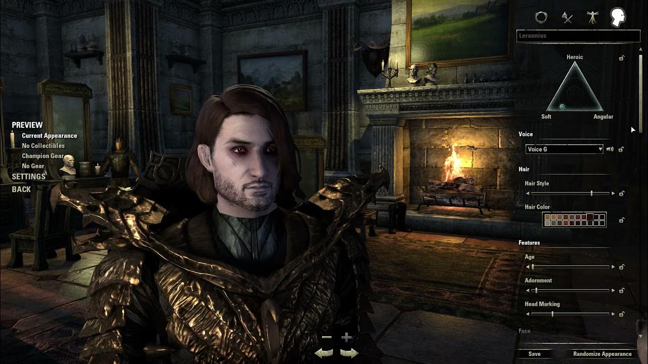 The Elder Scrolls Online Character Creation Imperial Vampire YouTube