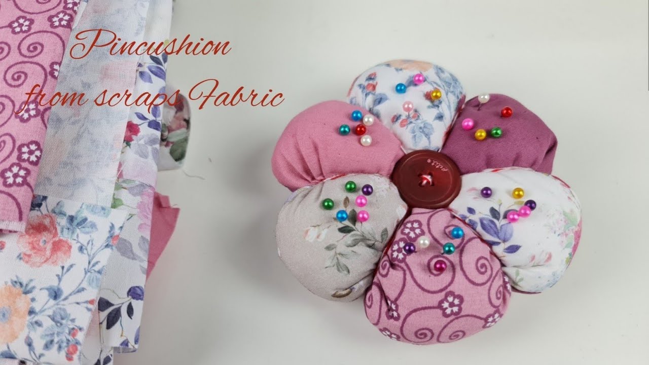 Pincushion from Scraps Fabric | Patchwork projects | Gifts Idea