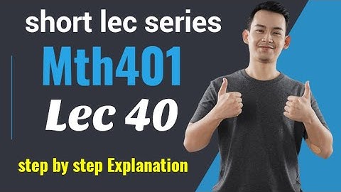 mth401 lec 40 || mth401 short lec 40 || step by step explanation | system of linear first order eq