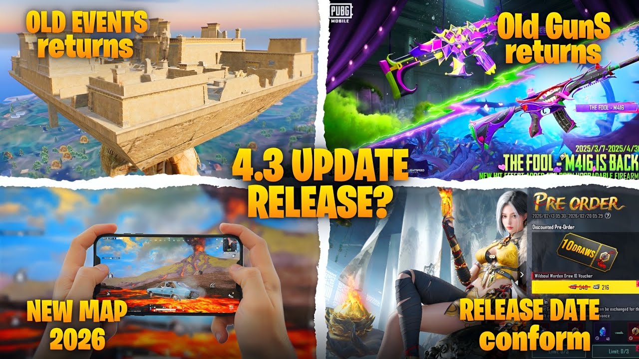 Old Event Returns in Bgmi | Bgmi New Map 2026 | Ancient Mode in Bgmi | Bgmi 4.3 Update Release Date