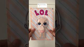 Lol blind bag unboxing blindbag diy paperdiy lol asmr