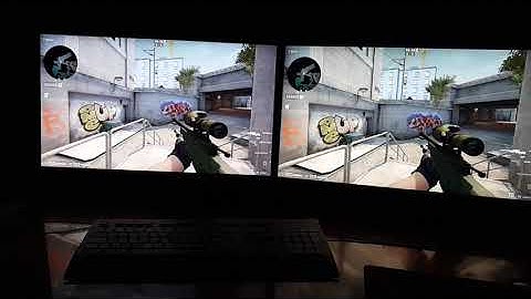 HP x27i vs. Dell S2721DGF - SLOW MOTION Comparison of input lag / reaction time. Part 1