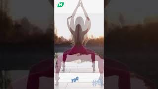 #6 - Yoga Girl Goddess Posture Silhouette View Sunlight Background #Shorts