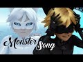 Chat blanc/Chat noir amv|| Monster song