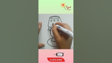 Draw Table lamp 💝#Easy Tablelamp #Drawkids