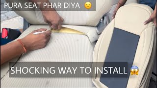 Bucket Fit Seat Cover Installation Explained 📖🙇‍♀️ with price || MODs GARAGE