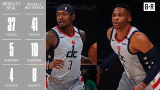 Russell Westbrook & Bradley Beal GO OFF Against Nets
