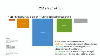 PM - inför nationella proven i svenska 3 och svenska som andraspråk 3. + Vad är PM?